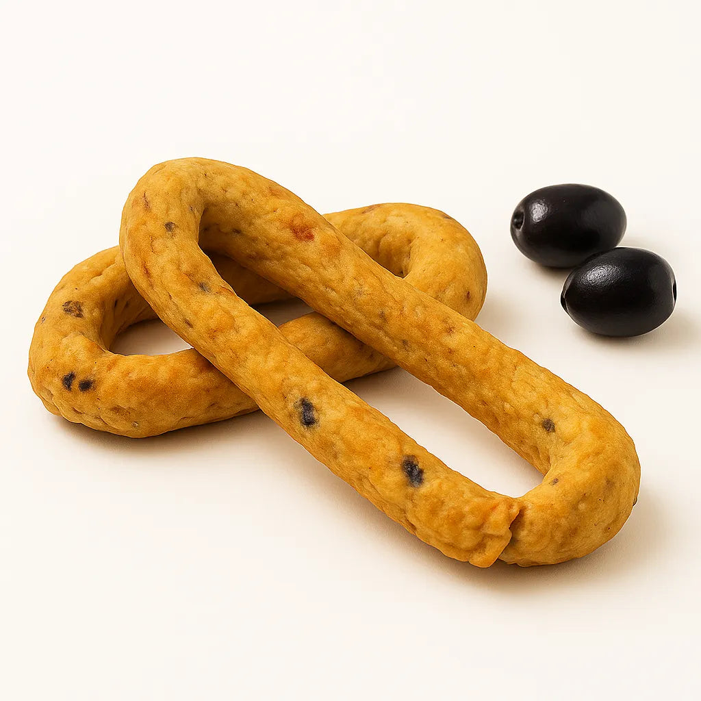 Gusto Olive Taralli Scaldatelli Pugliesi 400g-Tarallificio Santa Barbara SRL