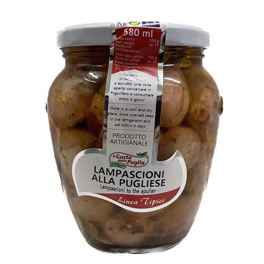 Lampascioni alla Pugliese in Olio di Semi di Girasole vasetto da 580ml