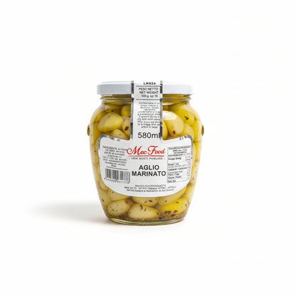 Aglio Marinato in Olio di Semi di Girasole vasetto da 580ml
