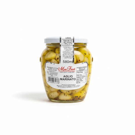 Aglio Marinato in Olio di Semi di Girasole vasetto da 580ml