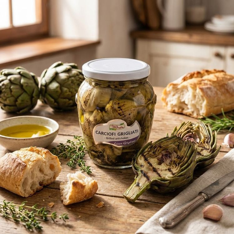 Carciofi Grigliati in Olio di Semi di Girasole vasetto da 580ml