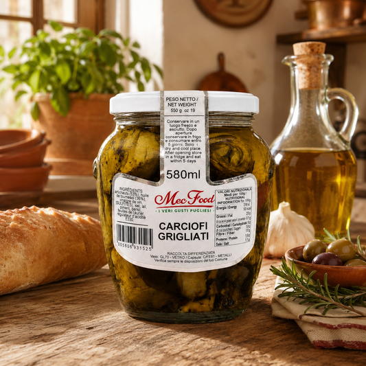 Carciofi Grigliati in Olio di Semi di Girasole vasetto da 580ml