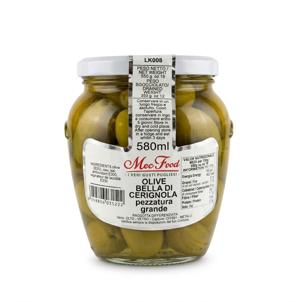 Olive La Bella Di Cerignola in vasetto da 580ml