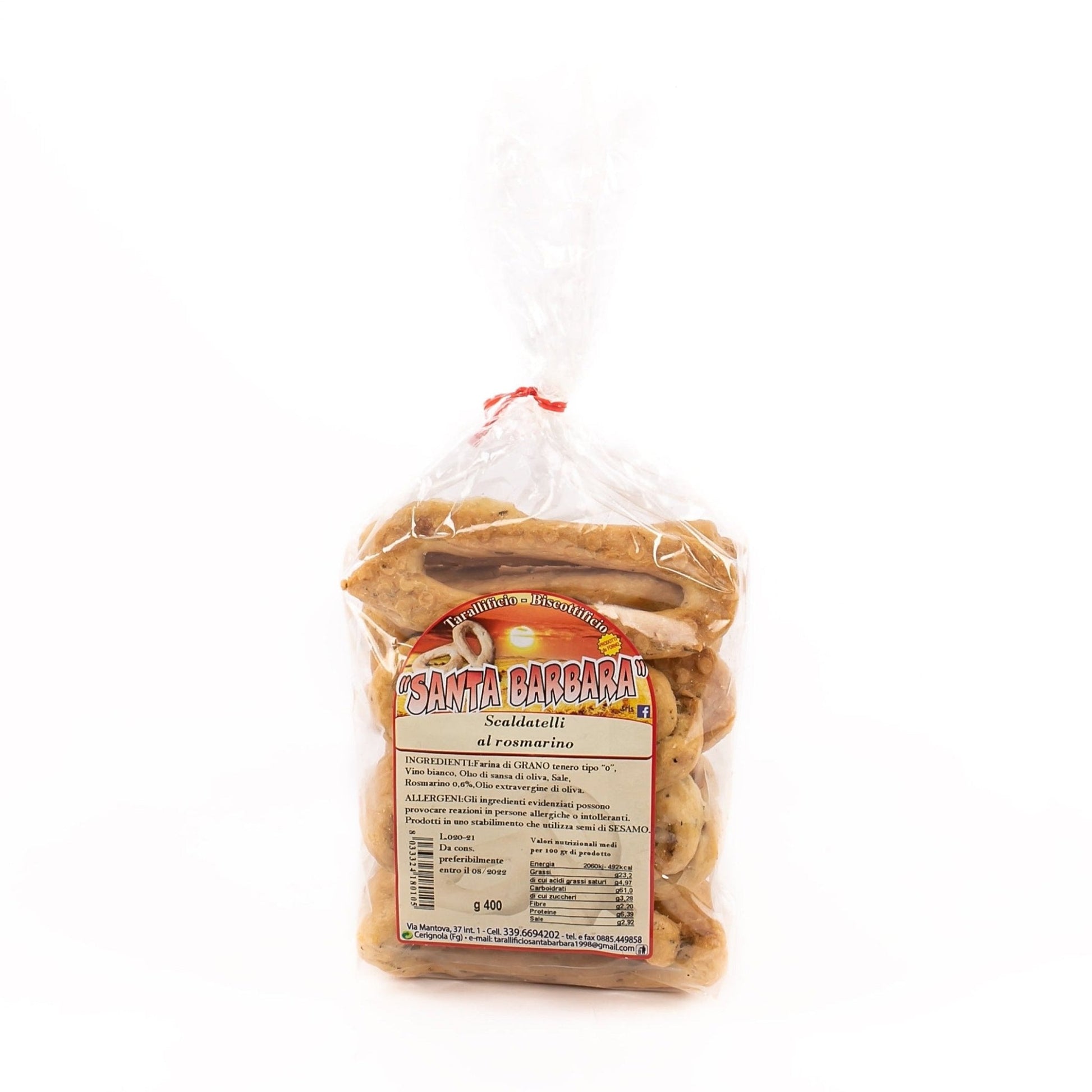 400g Taralli Scaldatelli Pugliesi Gusto Rosmarino