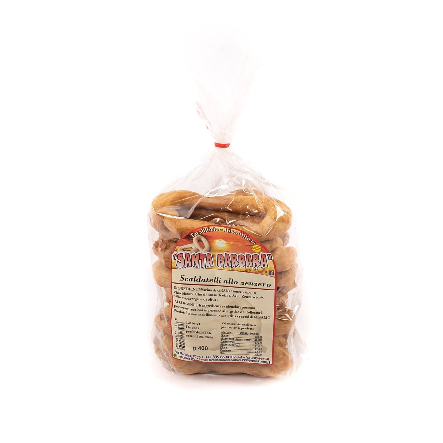 400g Taralli Scaldatelli Pugliesi Gusto Zenzero