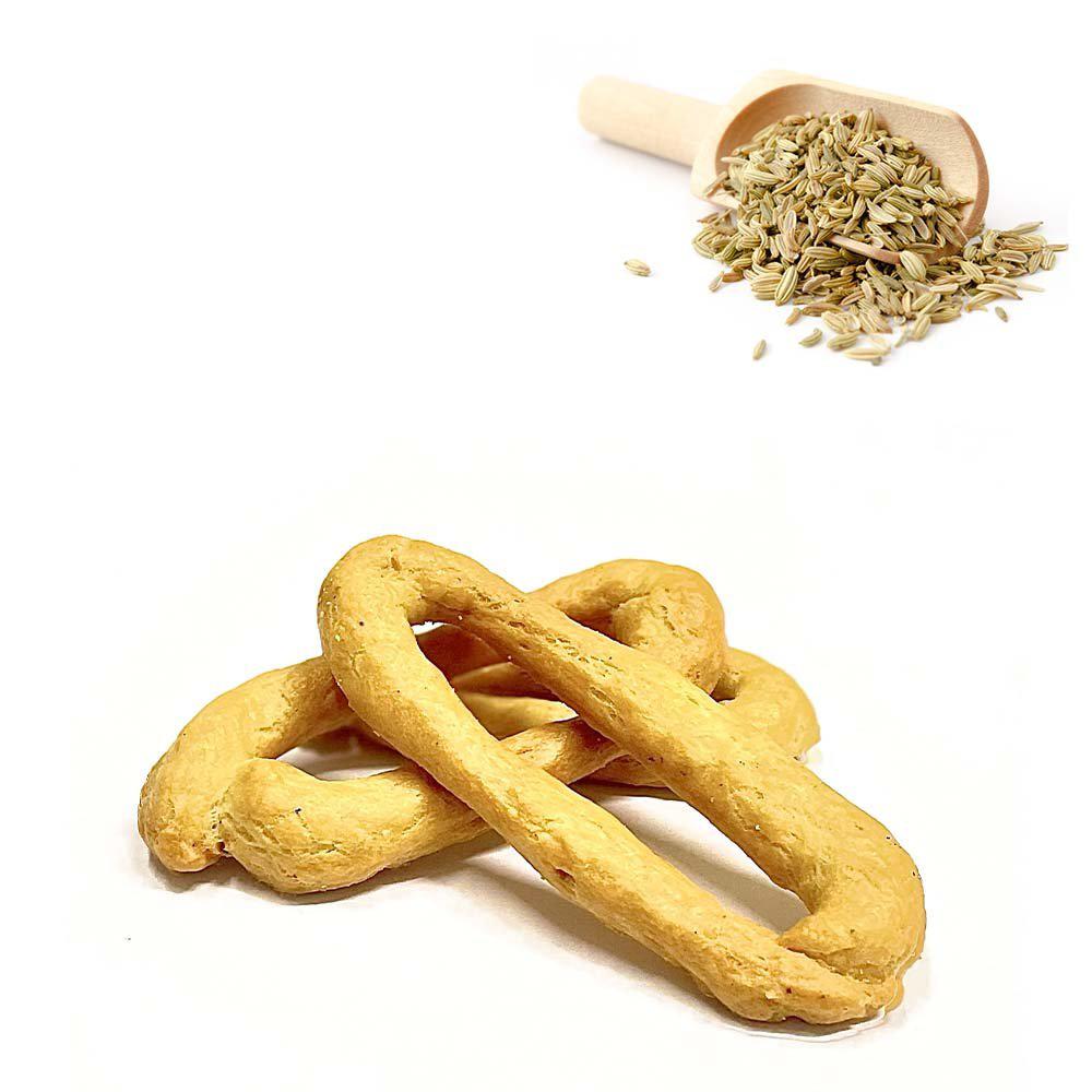 400g Taralli Scaldatelli Pugliesi Tradizionali ai Semi di Finocchio