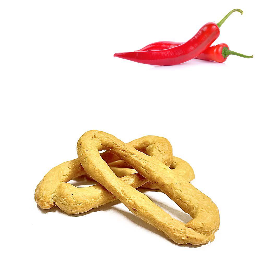 400g Taralli Scaldatelli Pugliesi Gusto Peperoncino - Tarallificio Santa Barbara SRL