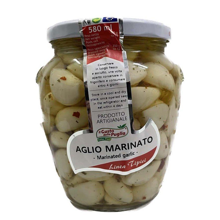 Aglio Marinato in Olio di Semi di Girasole vasetto da 580ml