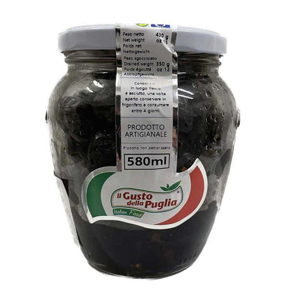 Olive Nere al Forno artigianali in vasetto 580ml