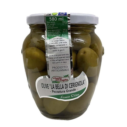Vasetto di Olive Bella di Cerignola - Linea Olive