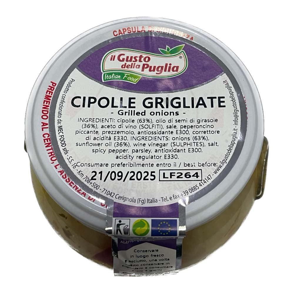 Cipolle Grigliate in Olio di Semi di Girasole vasetto da 580ml