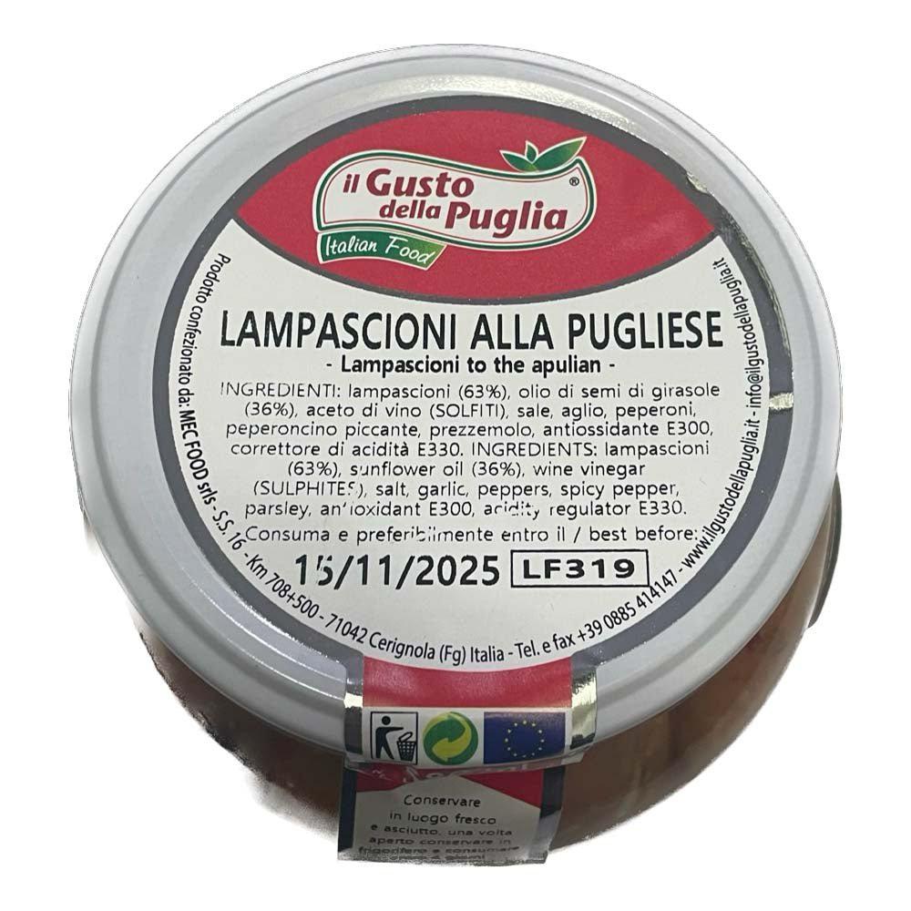 Lampascioni alla Pugliese in Olio di Semi di Girasole vasetto da 580ml