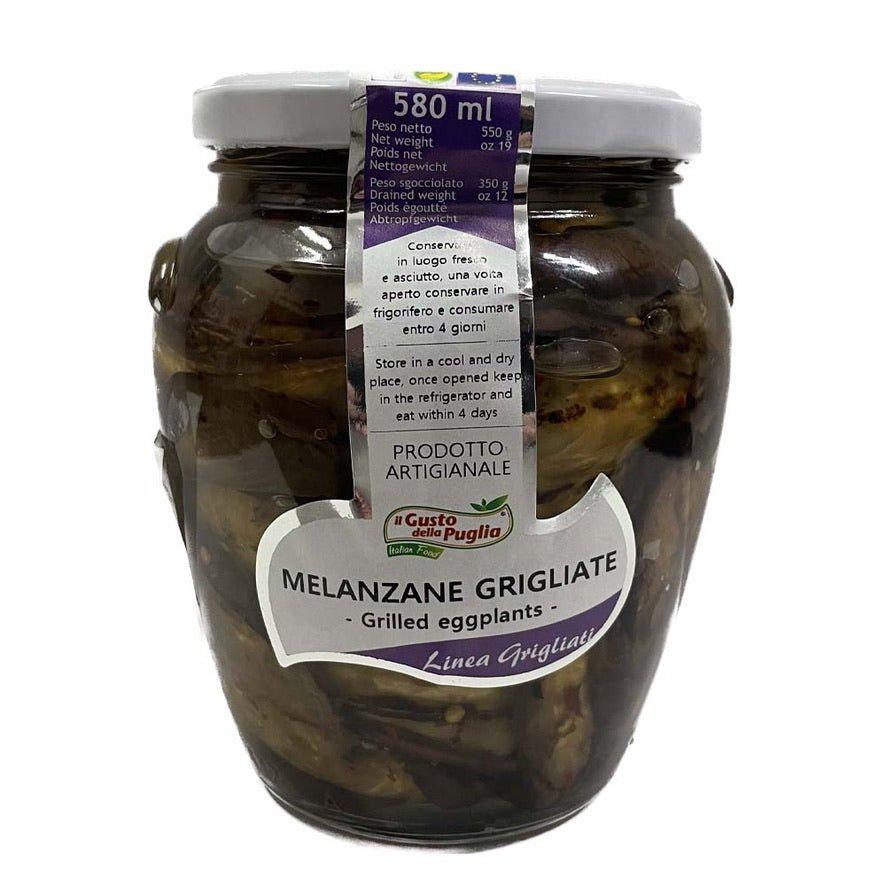 Melanzane Grigliate in Olio di Semi di Girasole vasetto da 580ml