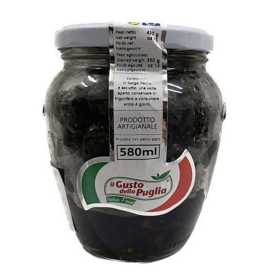 Olive Nere al Forno in Olio di Semi di Girasole vasetto da 580ml